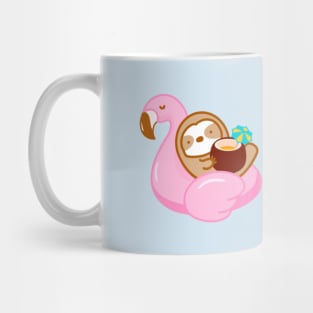 Cute Coconut Drink Flamingo Float Sloth Mug